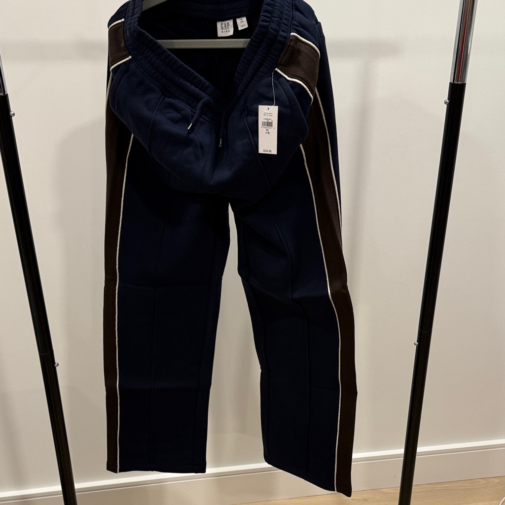 Gap Kids Boys Blue Brown Sweatpants Nwt Size Xl (12)